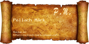 Pellach Márk névjegykártya